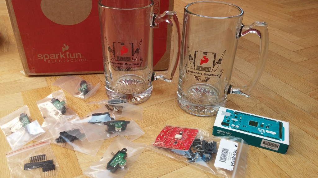 Electronics and beer mugs